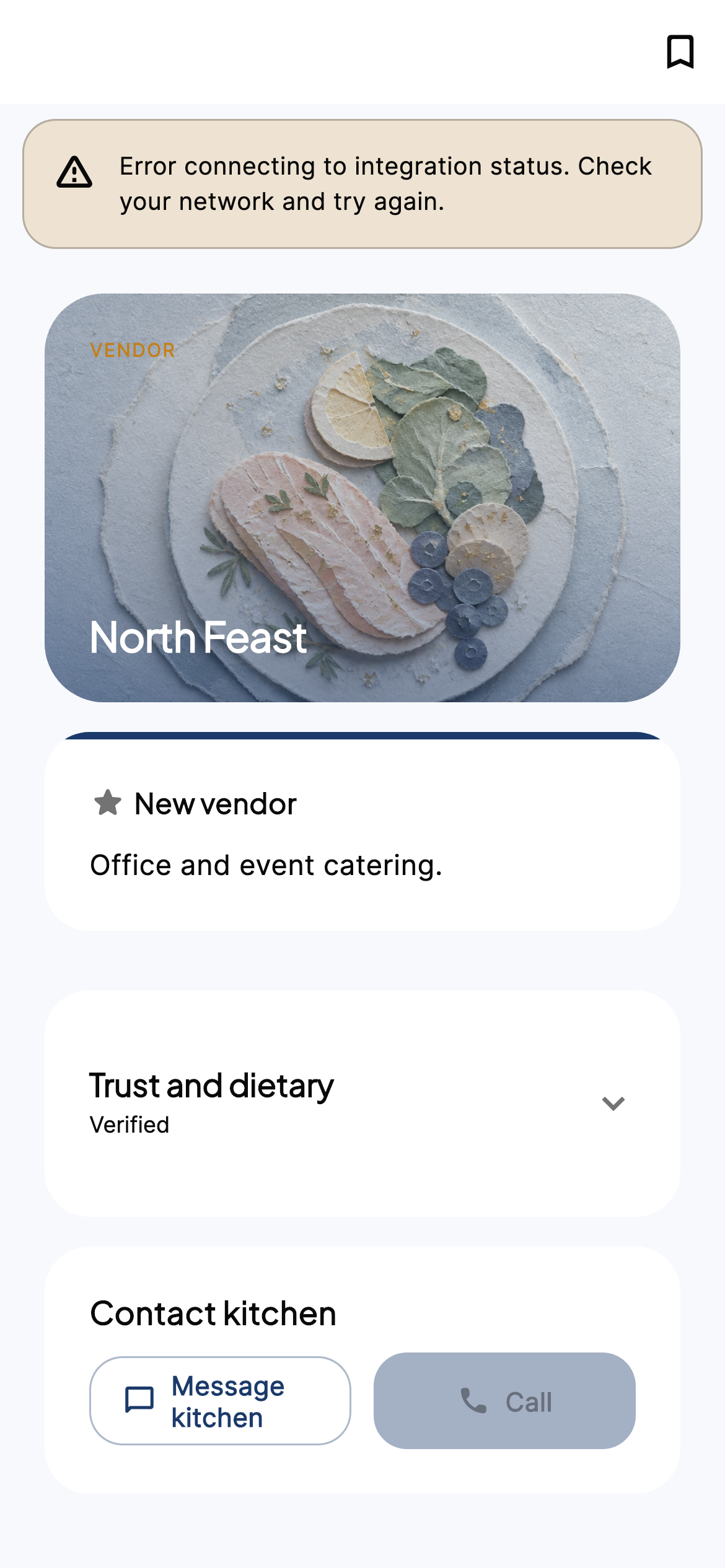 Vendor profile