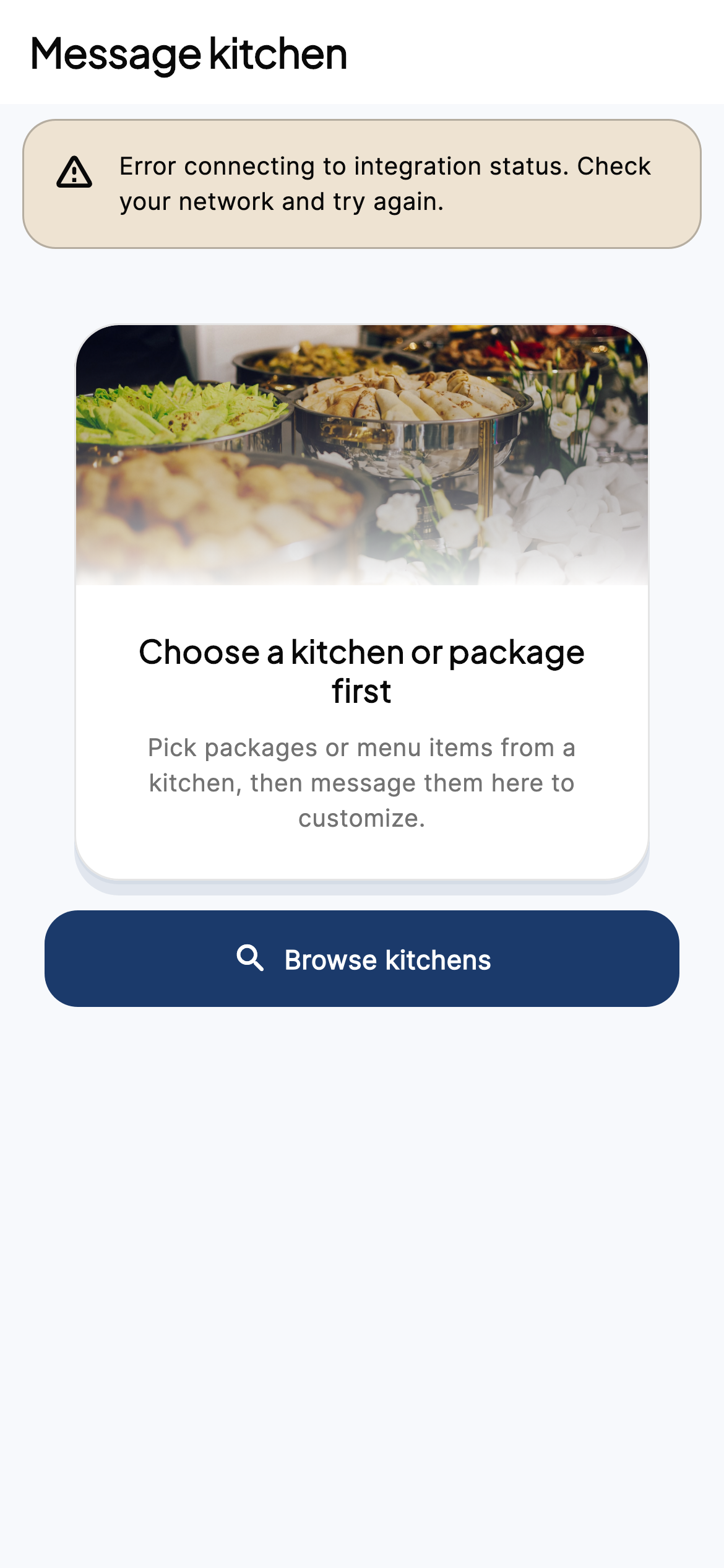 Message kitchen