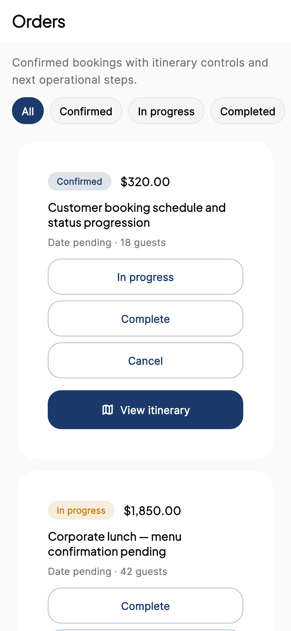 Orders