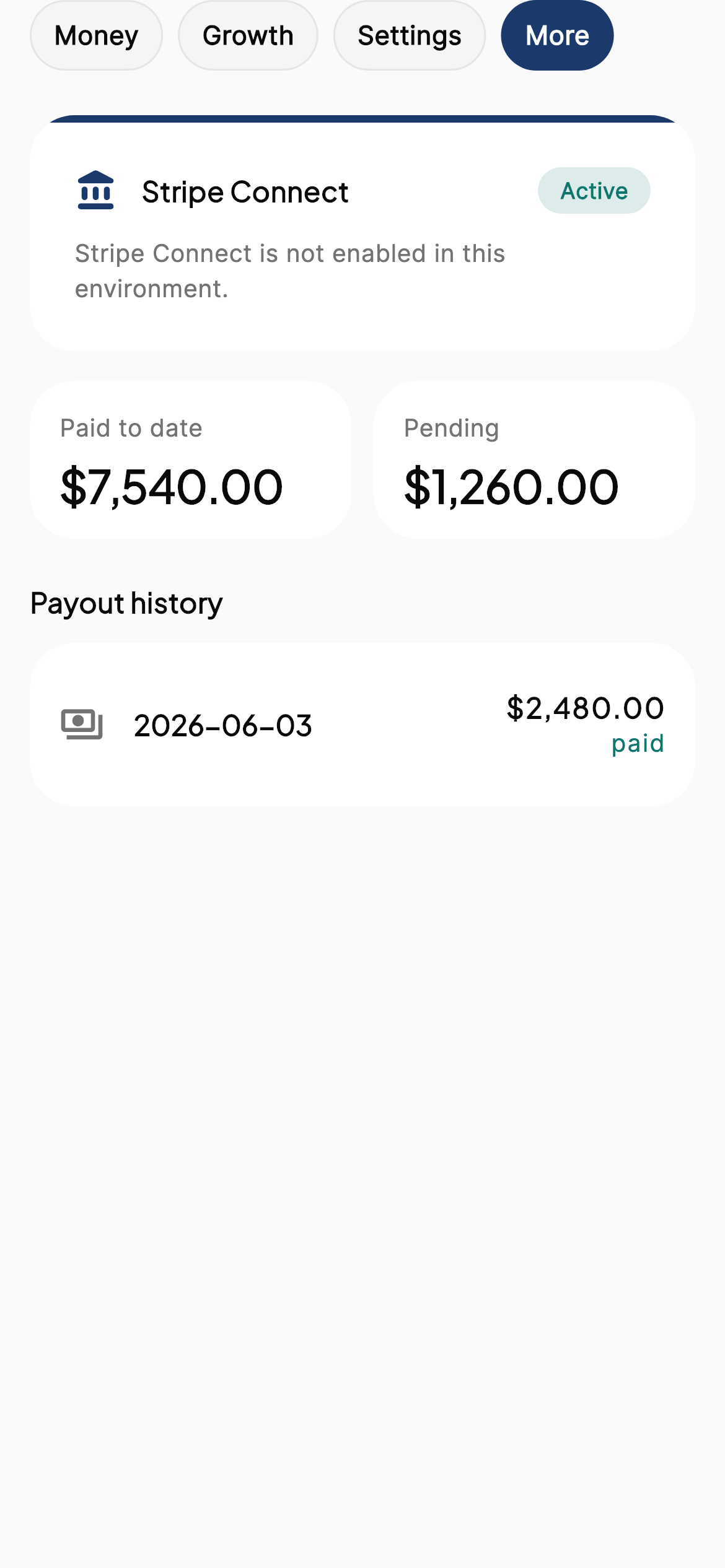 Payouts